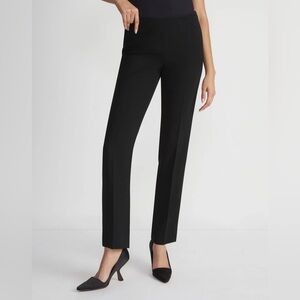 Lafayette 148 New York Black Straight Leg Pants